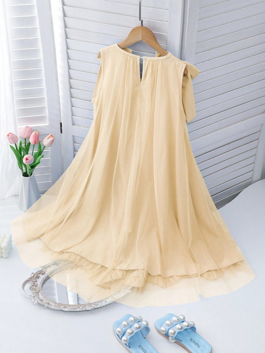 Rochie midi Shein, crem