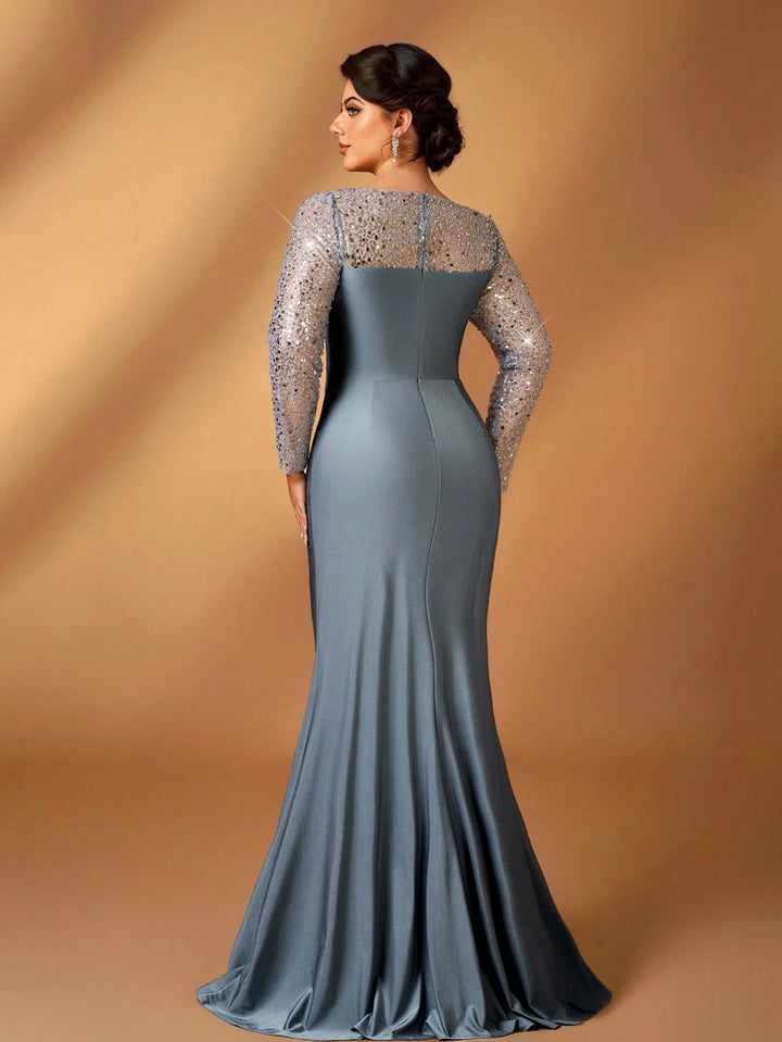 Rochie maxi SHEIN, gri