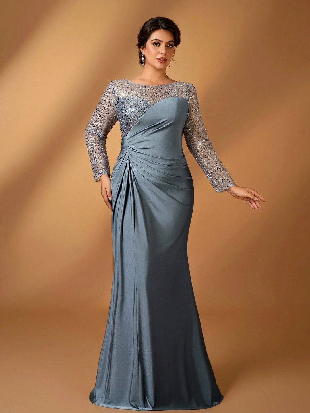 Rochie maxi SHEIN, gri