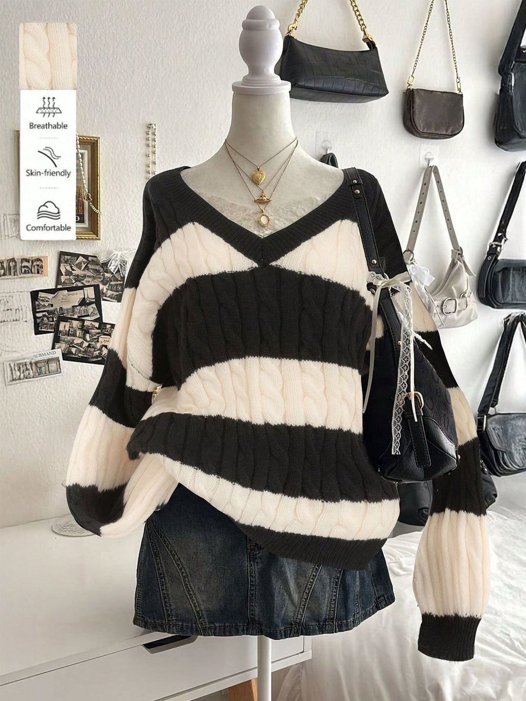 Pulover SHEIN, negru