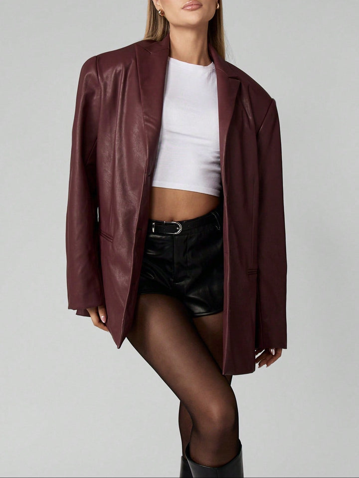 Missguided by Shein burgundi blézer