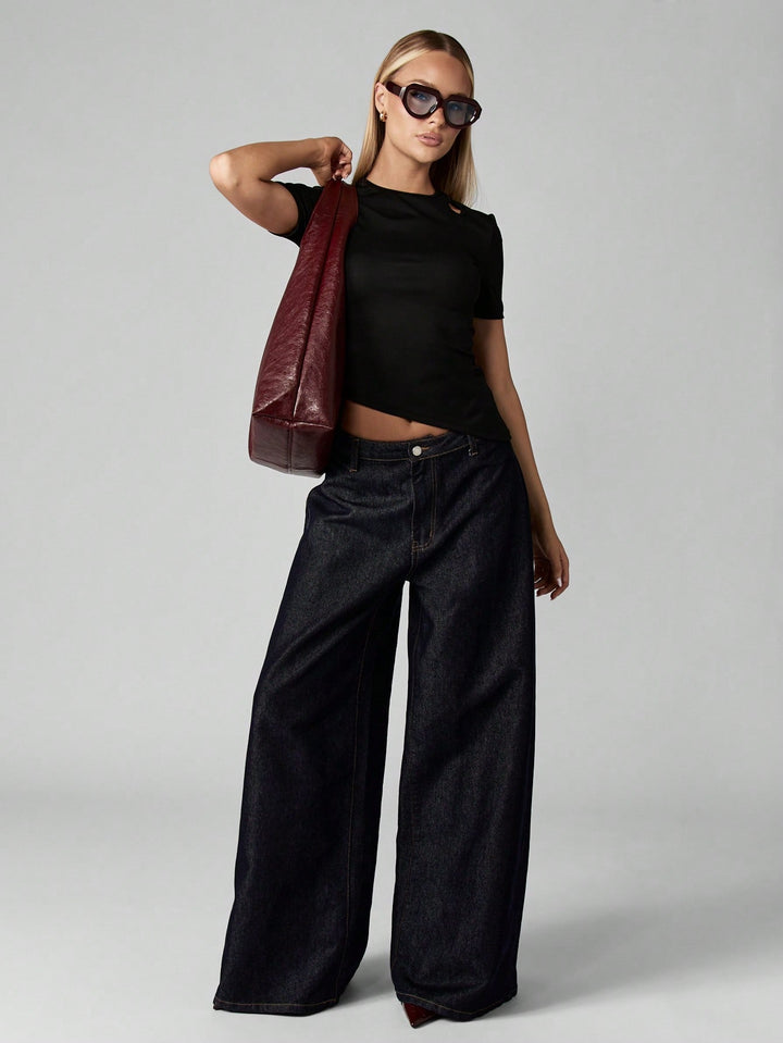 Top SHEIN, negru