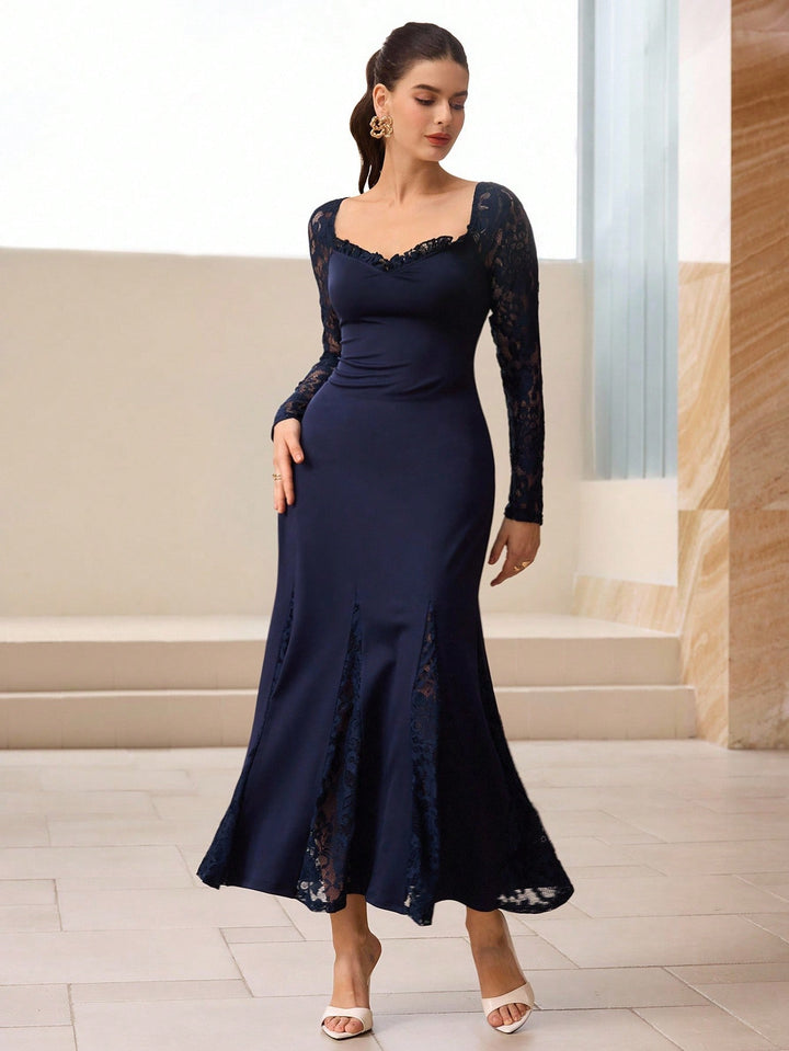 SHEIN maxi ruha, kék