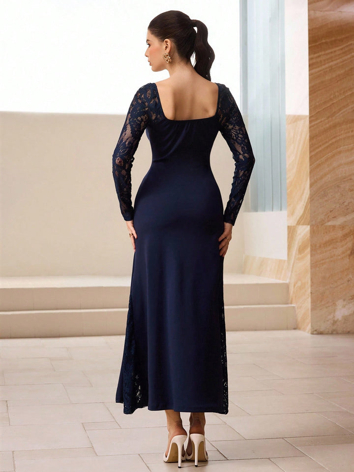 SHEIN maxi ruha, kék