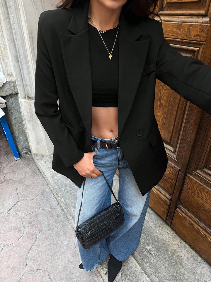 Jachetă SHEIN, negru