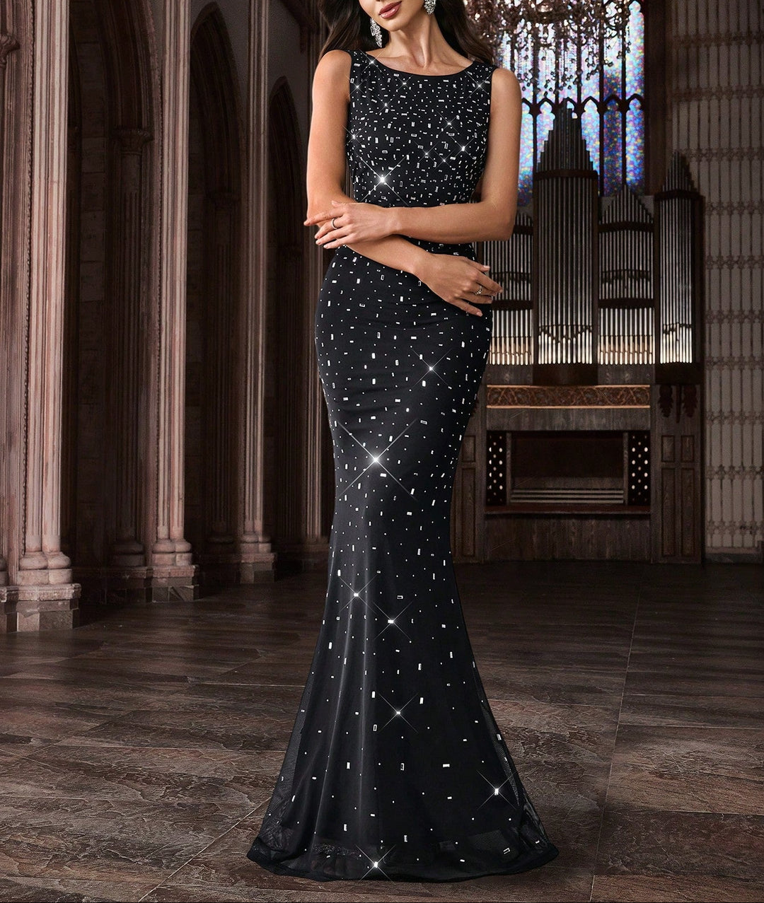 Rochie de ocazie SHEIN, negru