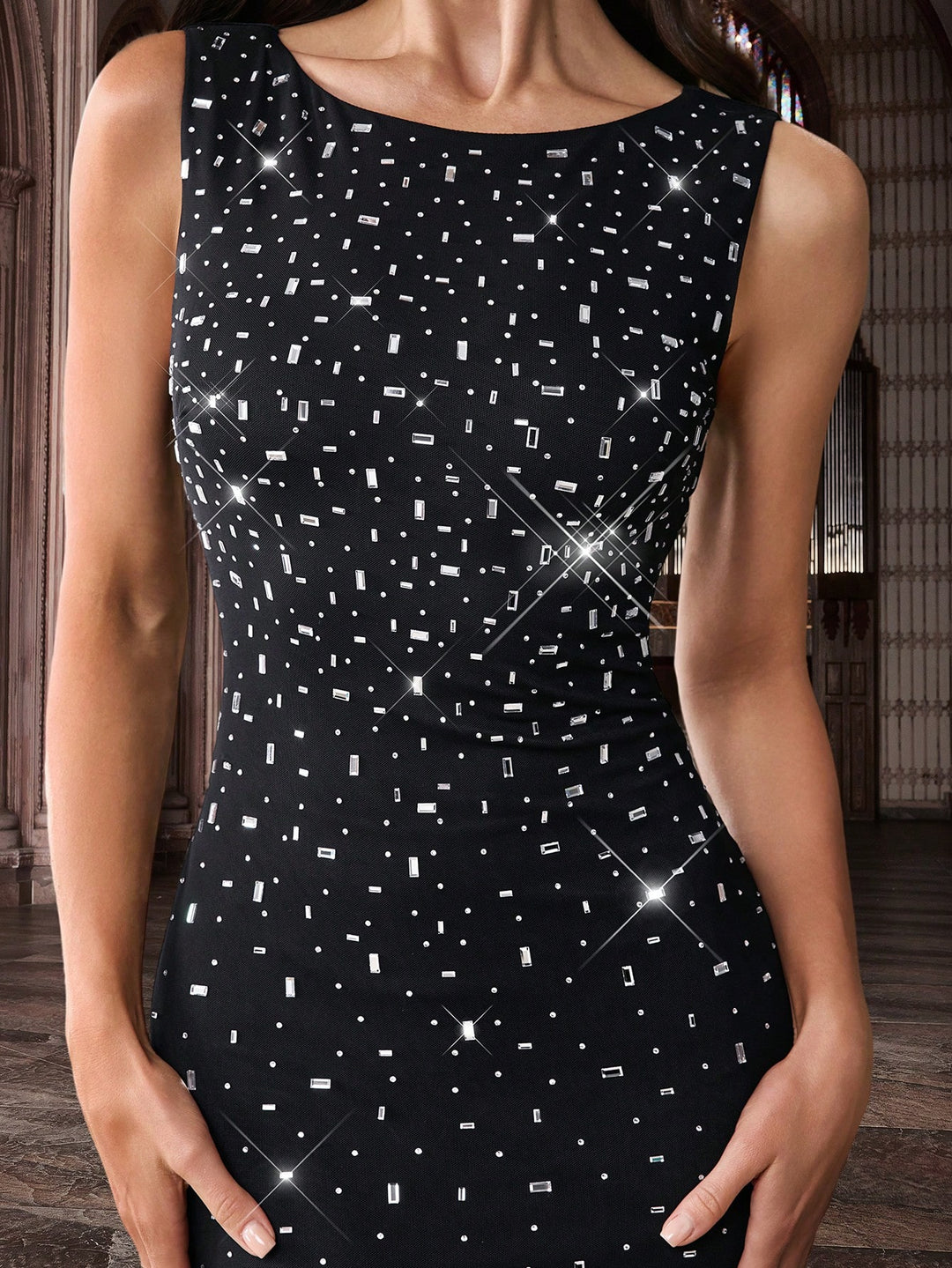 Rochie de ocazie SHEIN, negru