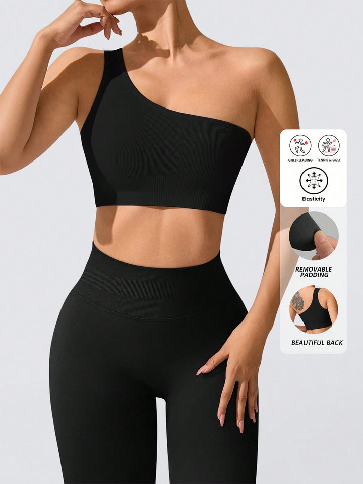 Bustieră sport SHEIN, negru
