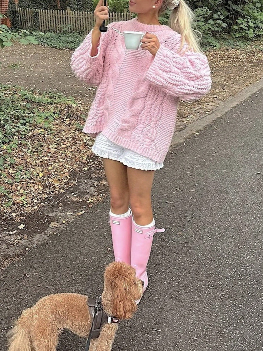 Pulover SHEIN, roz