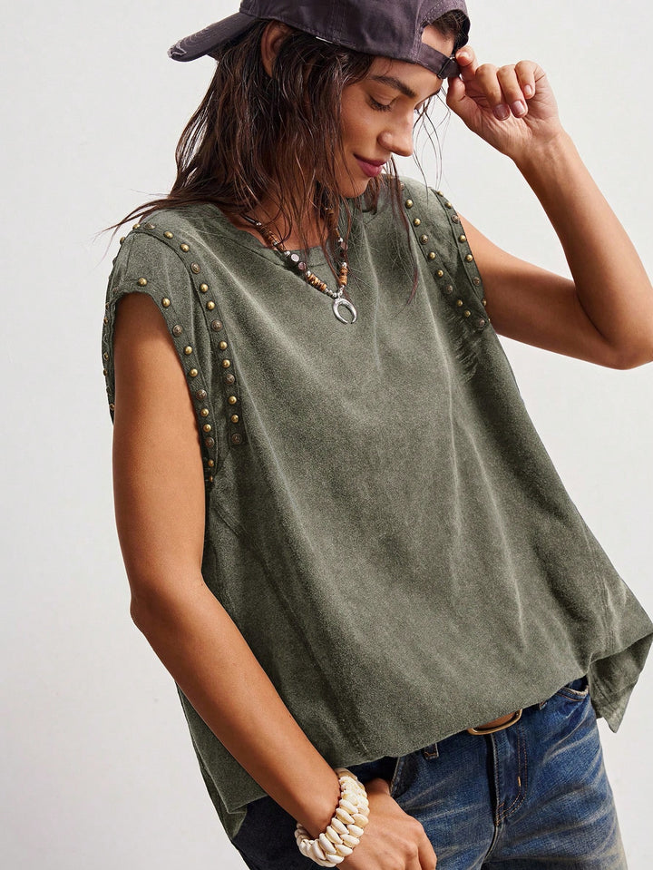 SHEIN póló, khaki