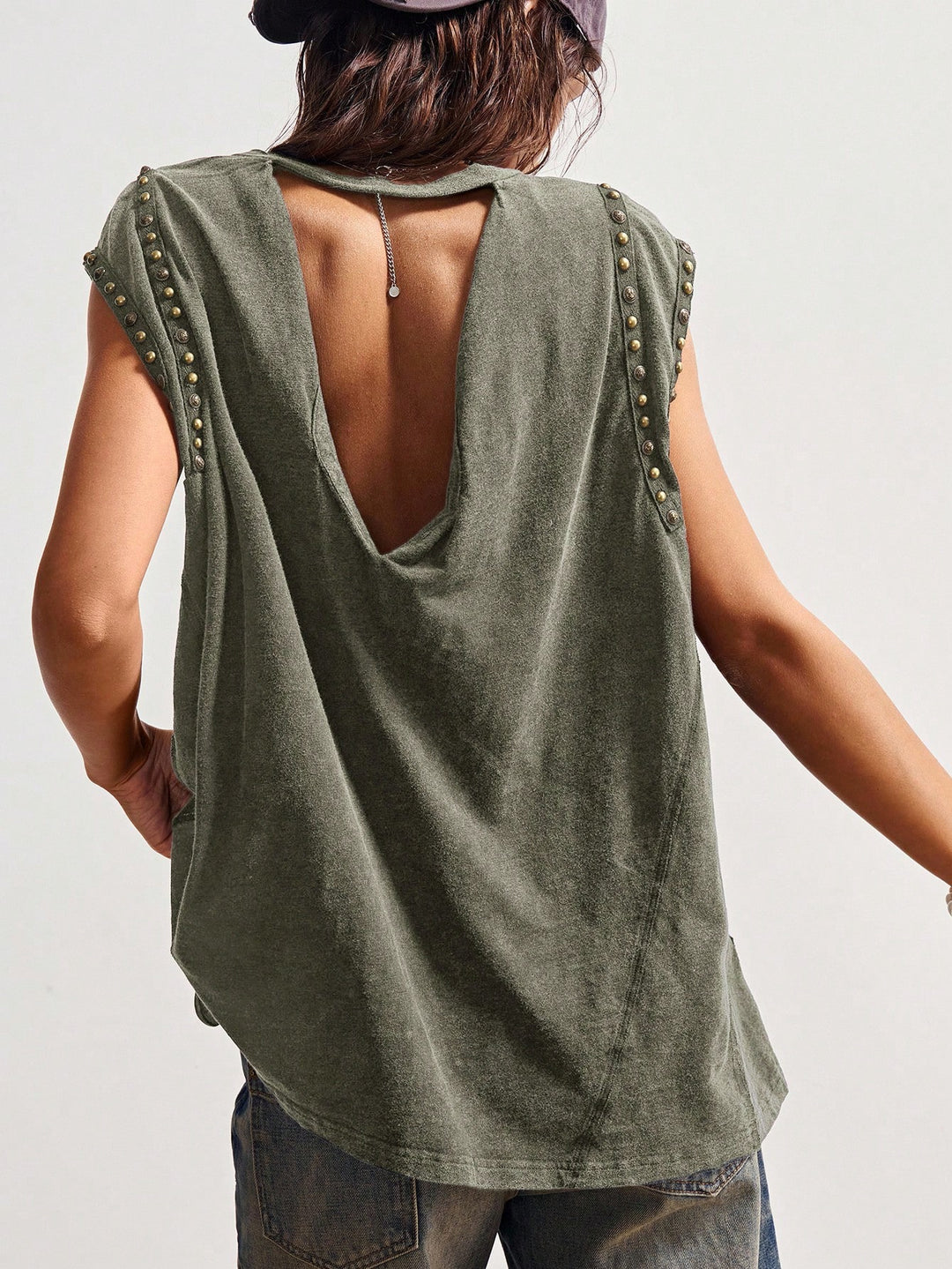 SHEIN póló, khaki