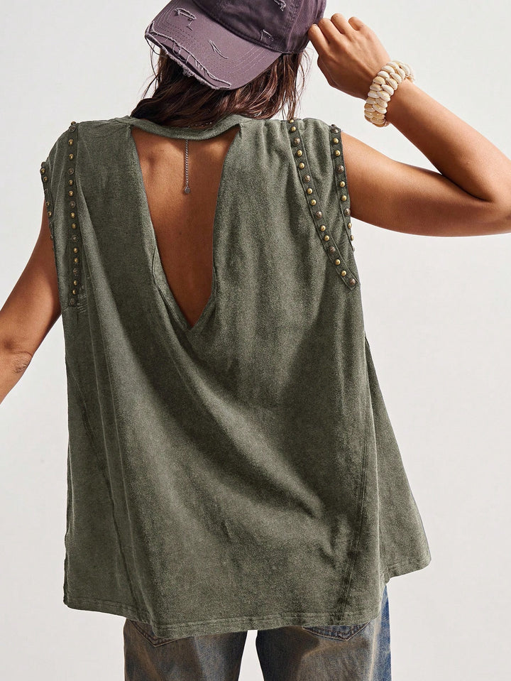 SHEIN póló, khaki