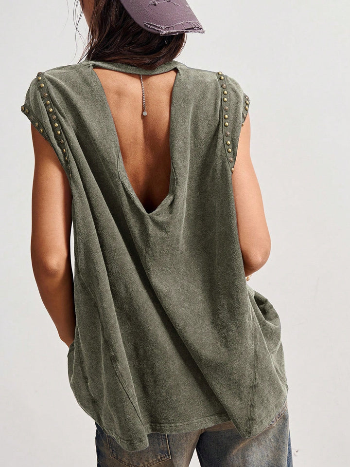 SHEIN póló, khaki