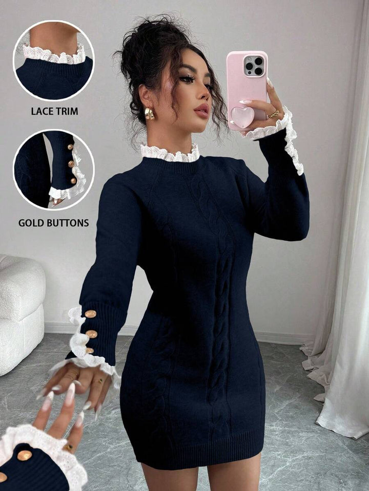 Rochie mini SHEIN, bleumarin