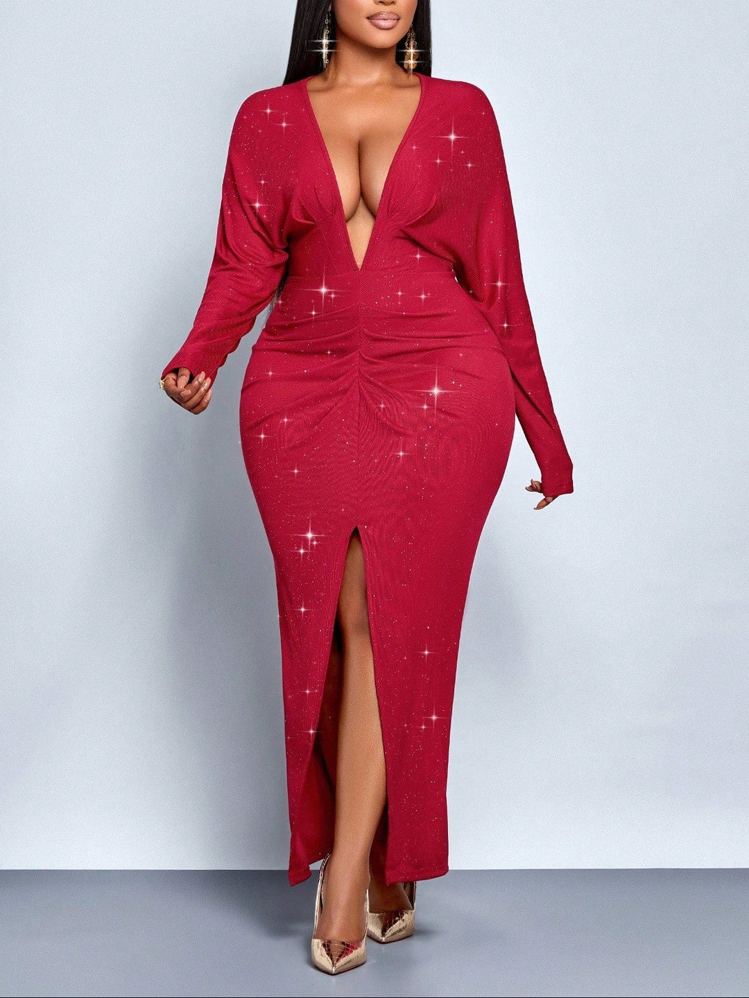 SHEIN Maxi ruha, piros