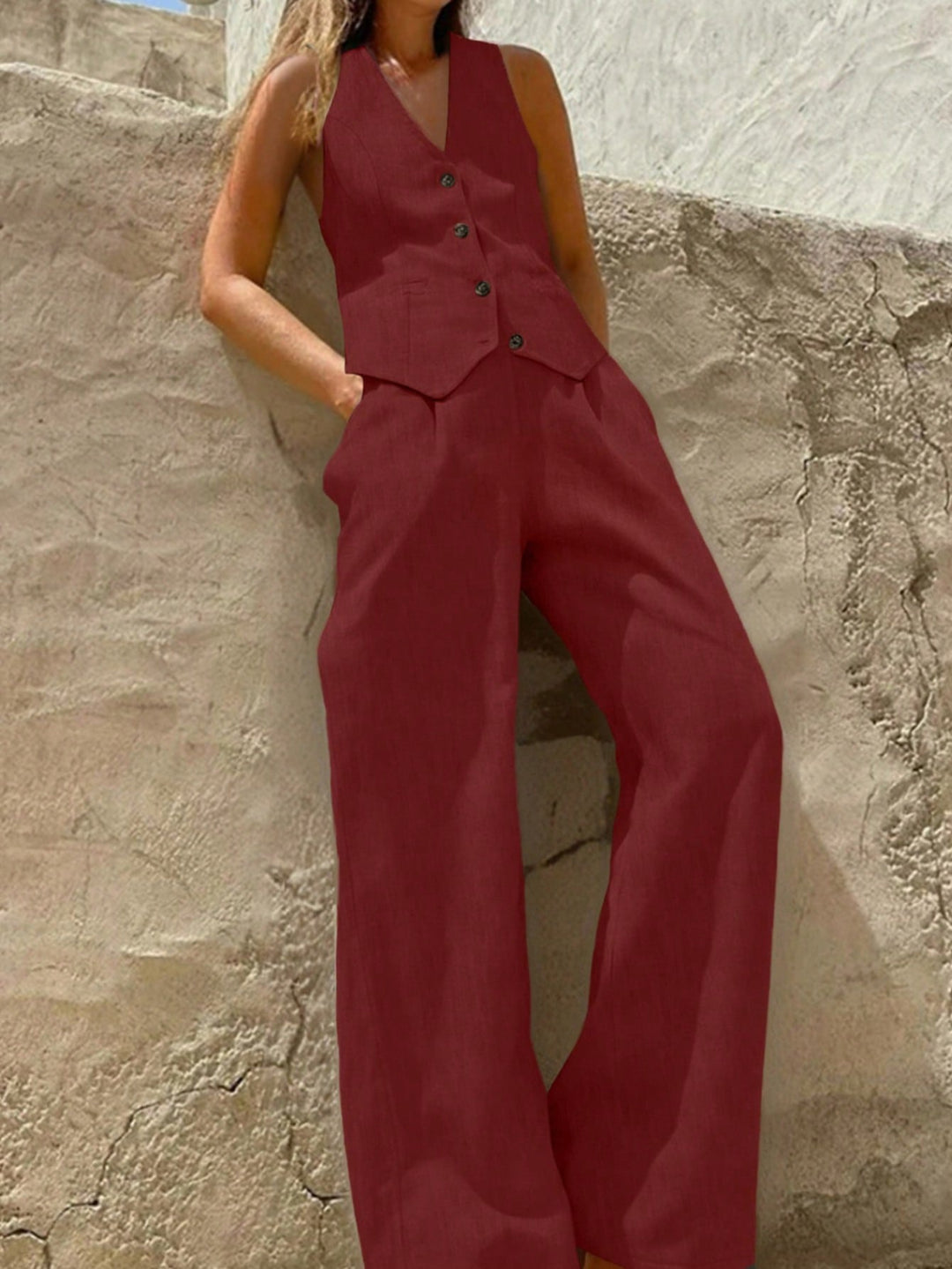 Compleu SHEIN, vișiniu