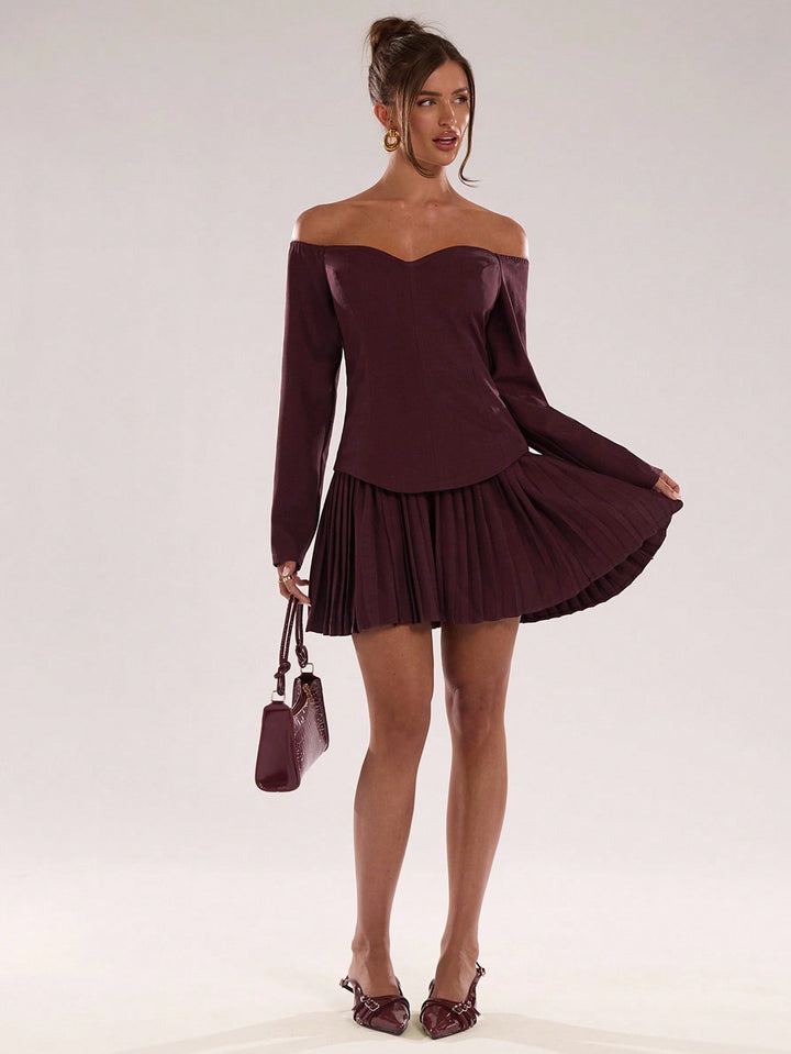 Rochie scurtă SHEIN, maro