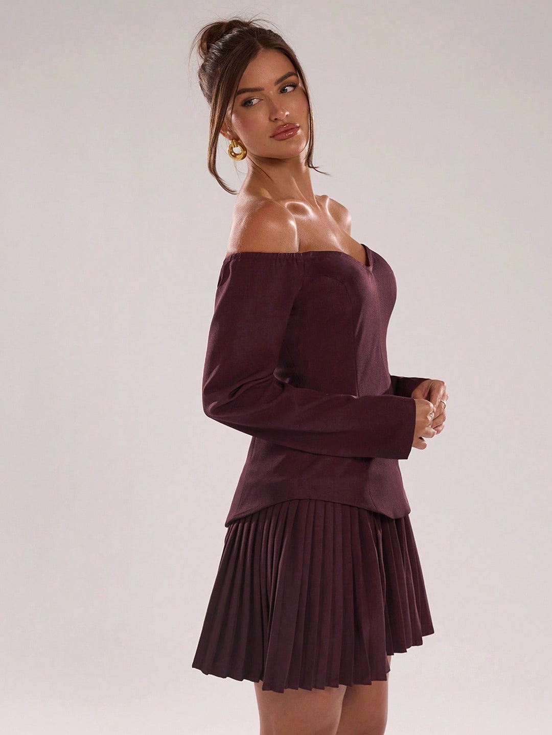 Rochie scurtă SHEIN, maro