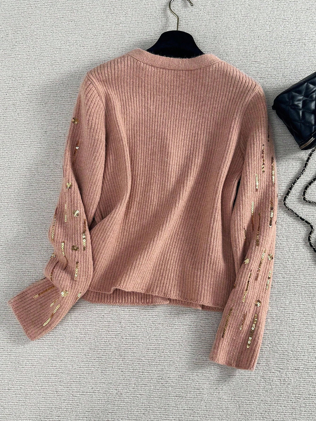 Set top și cardigan SHEIN, roz