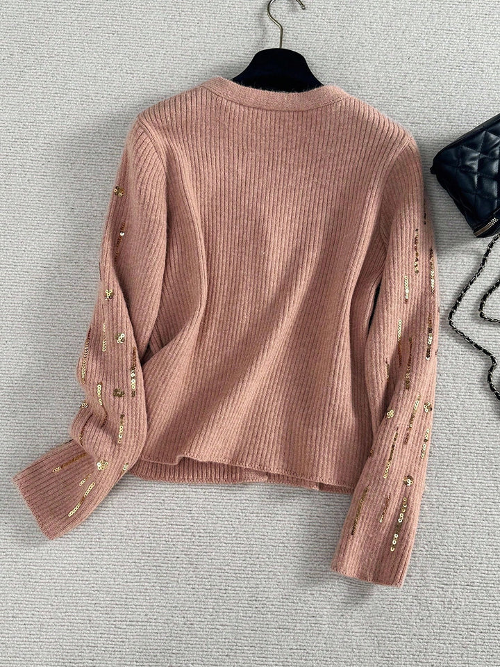 Set top și cardigan SHEIN, roz