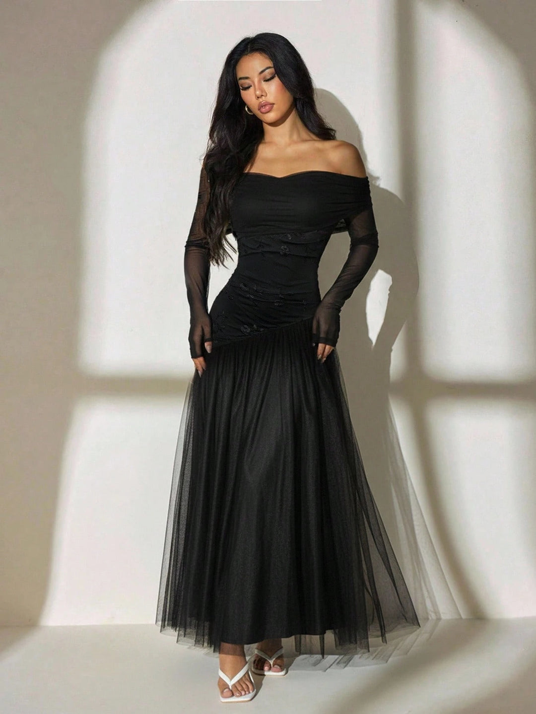 Rochie maxi SHEIN, negru