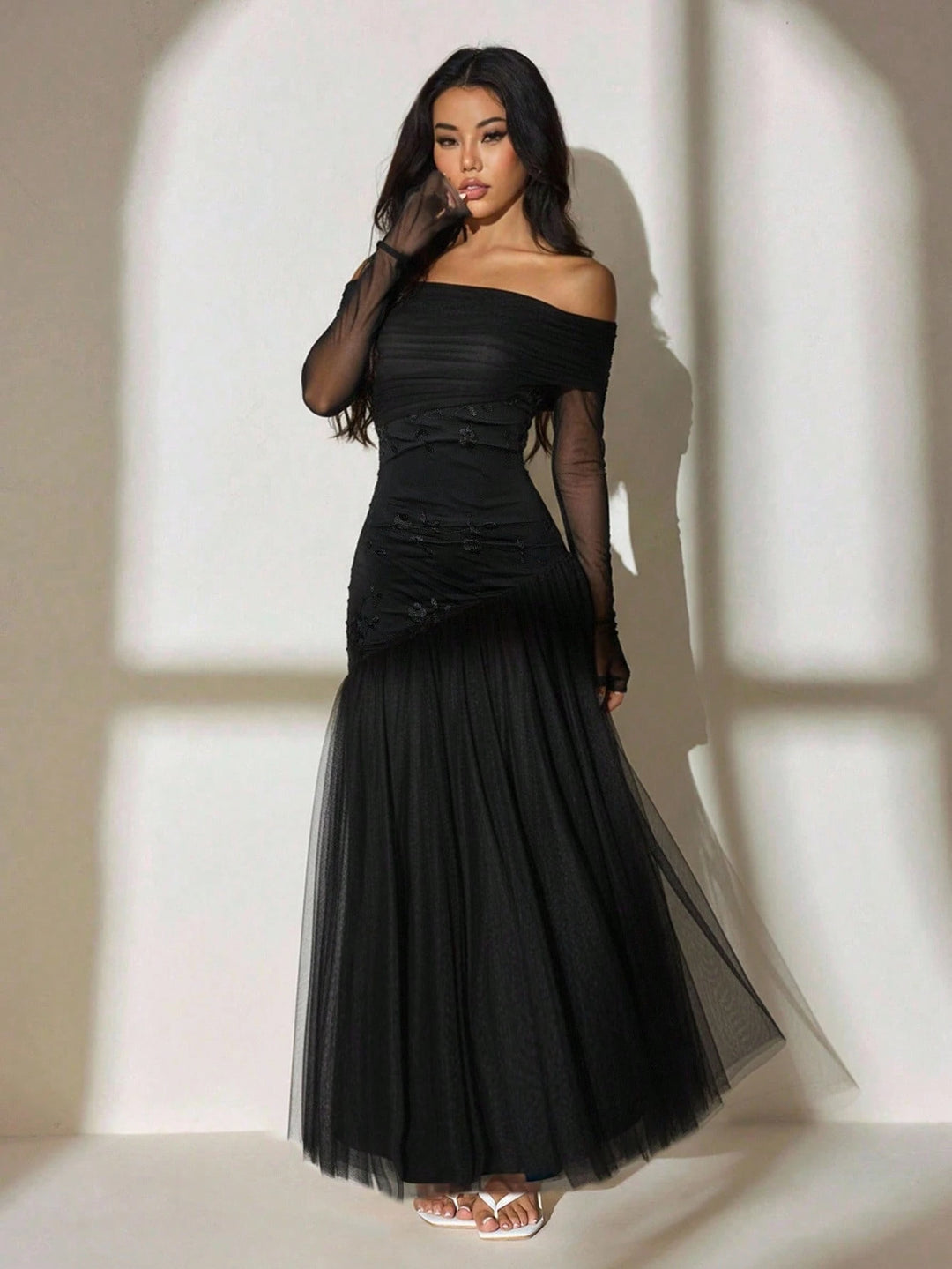 Rochie maxi SHEIN, negru