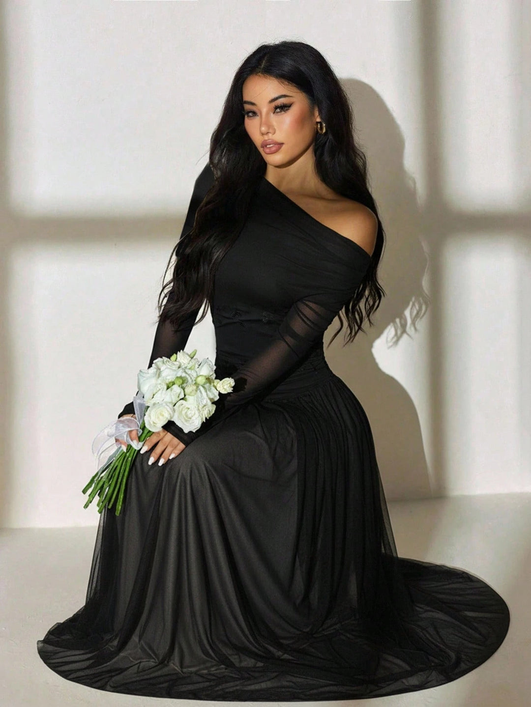 Rochie maxi SHEIN, negru