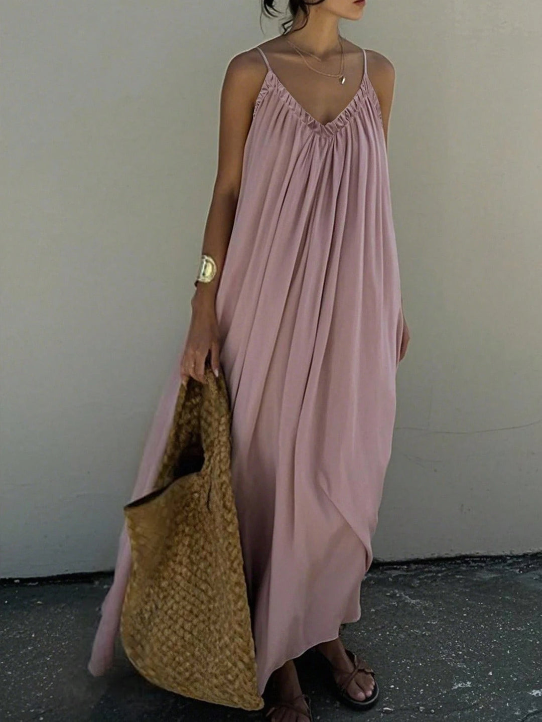 Rochie maxi SHEIN, roz