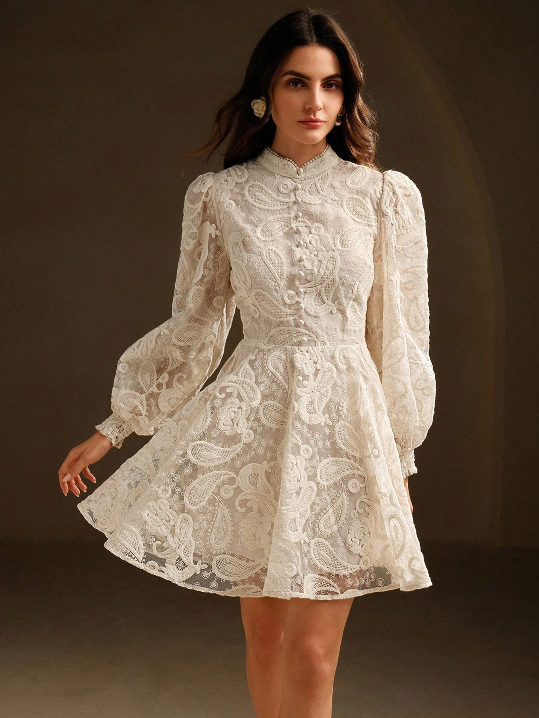 Rochie scurtă SHEIN, bej