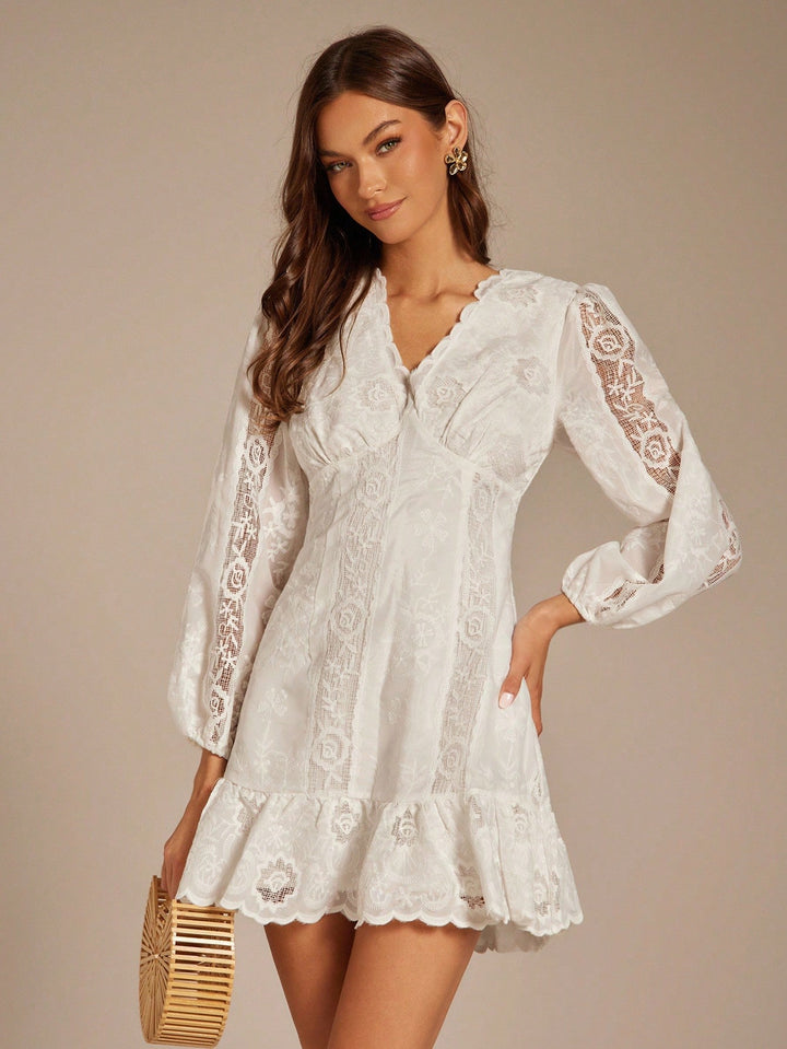 Rochie scurtă SHEIN, alb