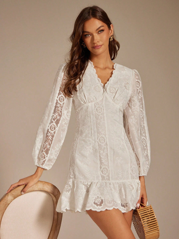 Rochie scurtă SHEIN, alb