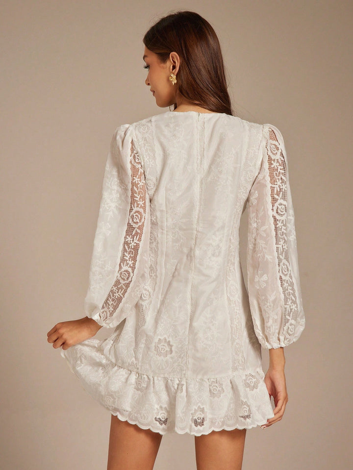 Rochie scurtă SHEIN, alb