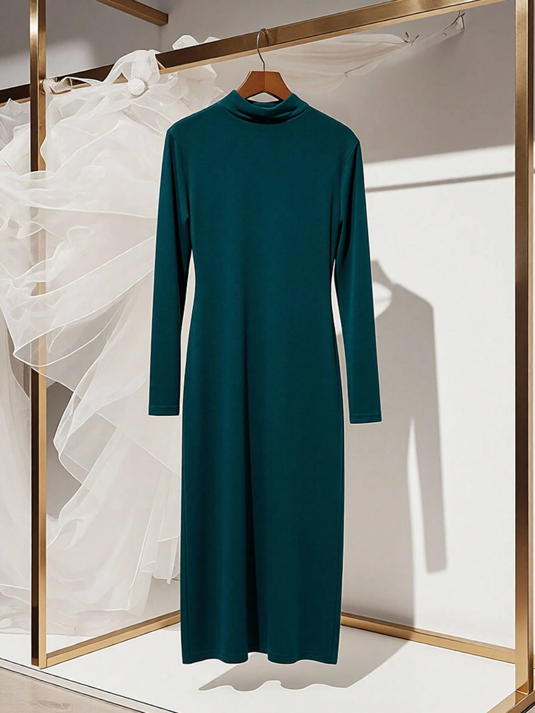 Rochie midi SHEIN, verde
