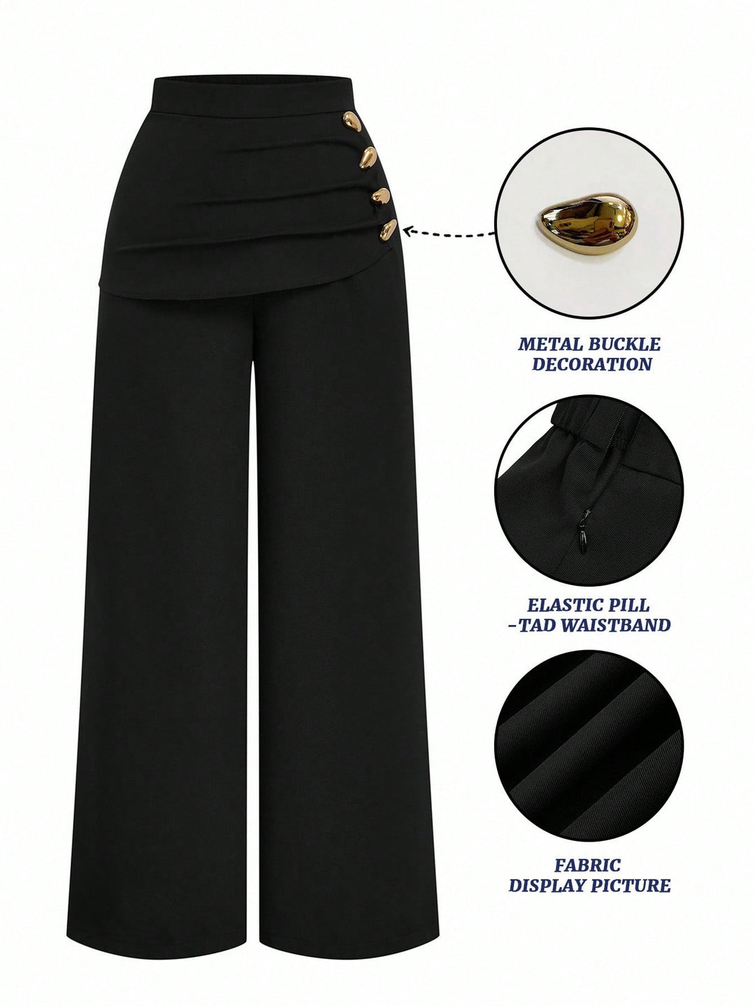 Pantaloni SHEIN, negru