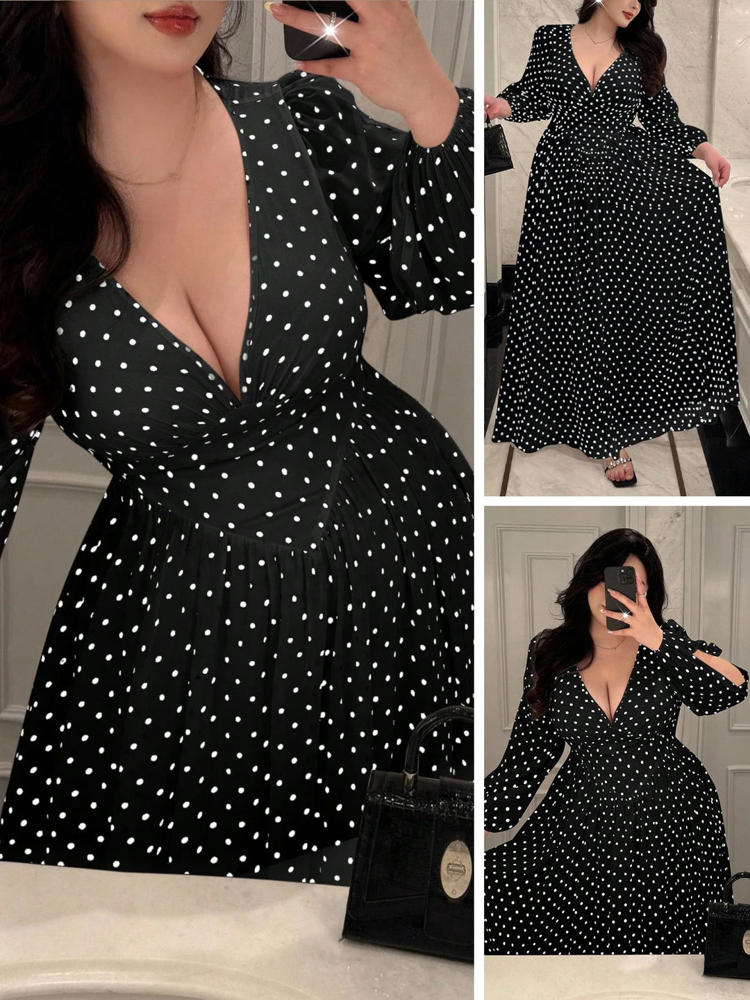 Shein Curve+ maxiruha, fekete