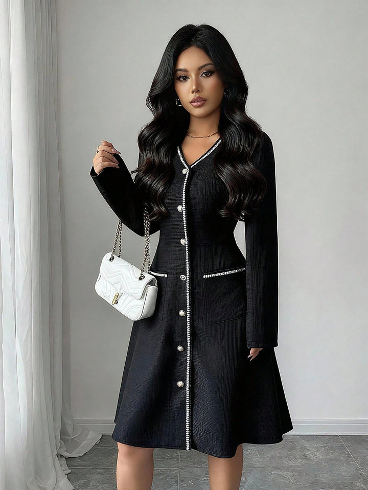 Rochie midi SHEIN, negru