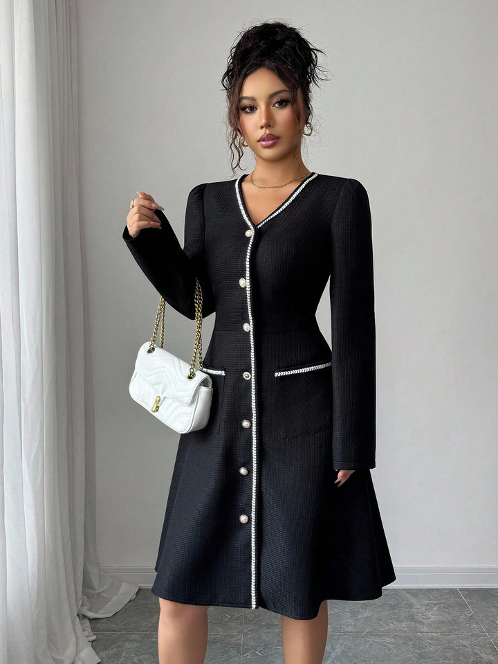 Rochie midi SHEIN, negru