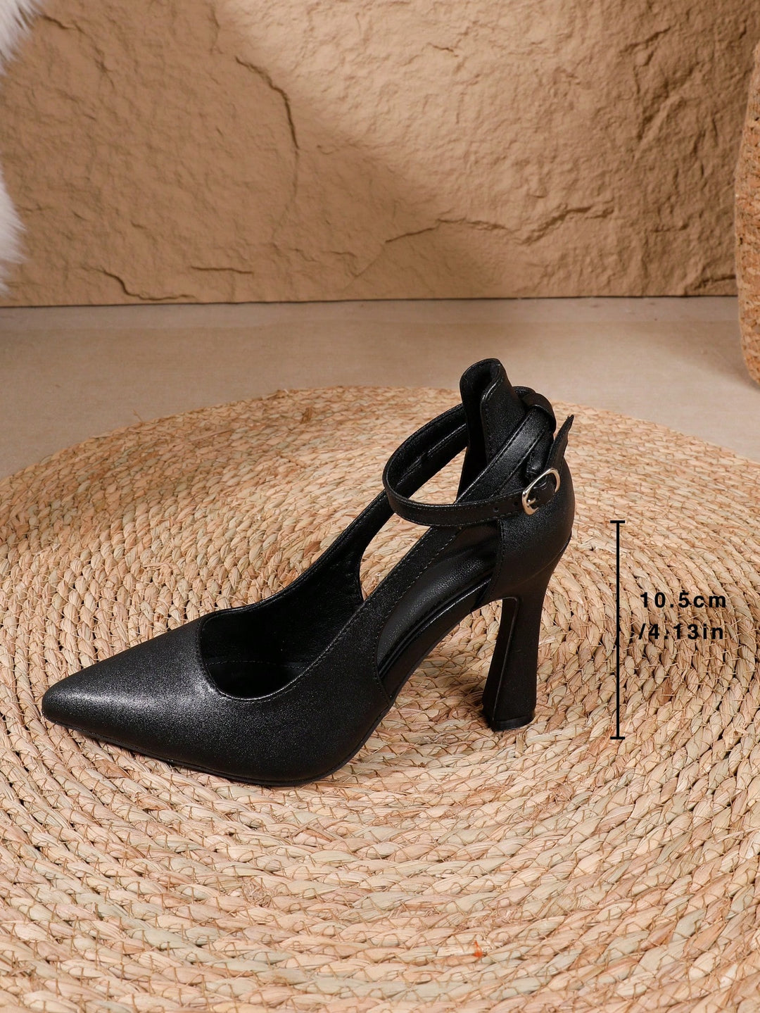Pantofi cu toc SHEIN, negru