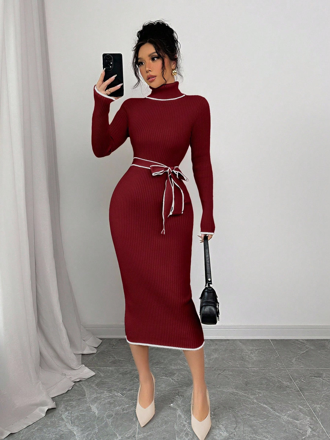 Rochie SHEIN, vișiniu