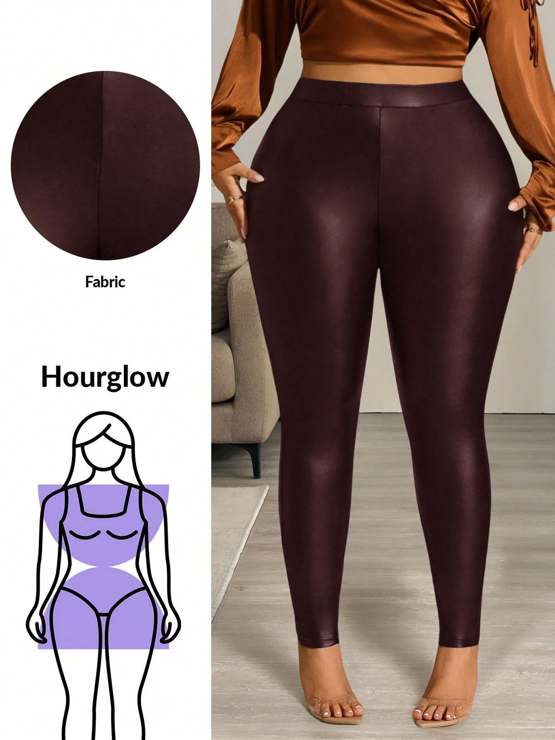 Leggings SHEIN, lila