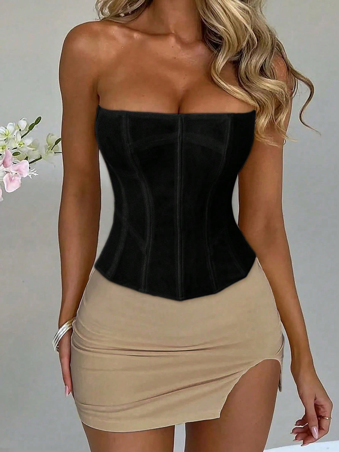 Top SHEIN, negru