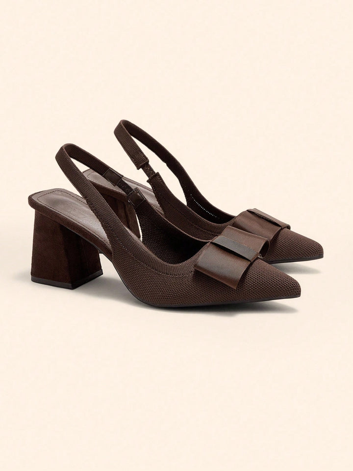 Pantofi cu toc SHEIN, maro