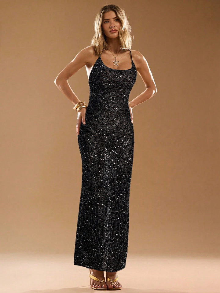 Rochie maxi SHEIN, negru