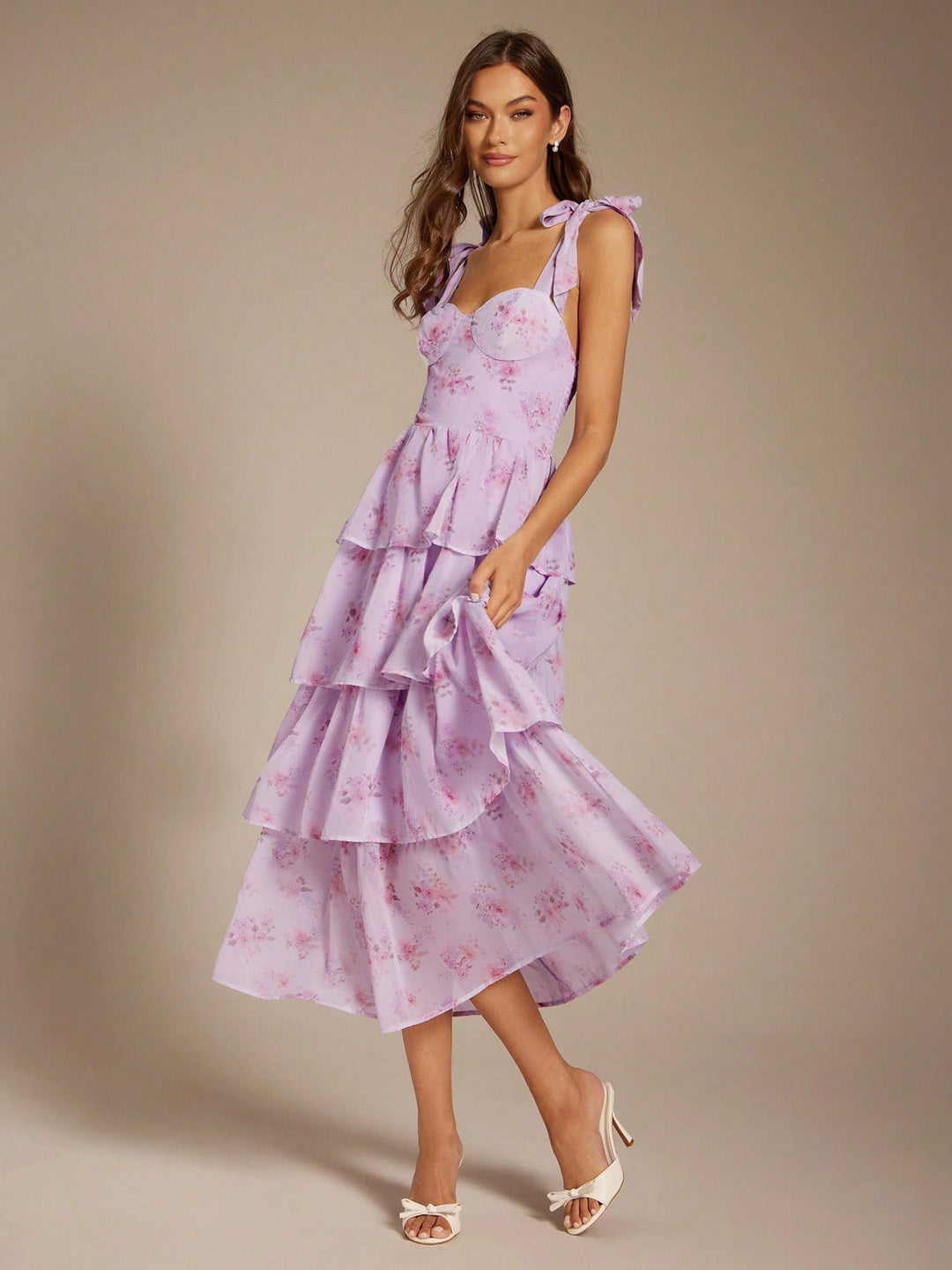 SHEIN maxi ruha, lila