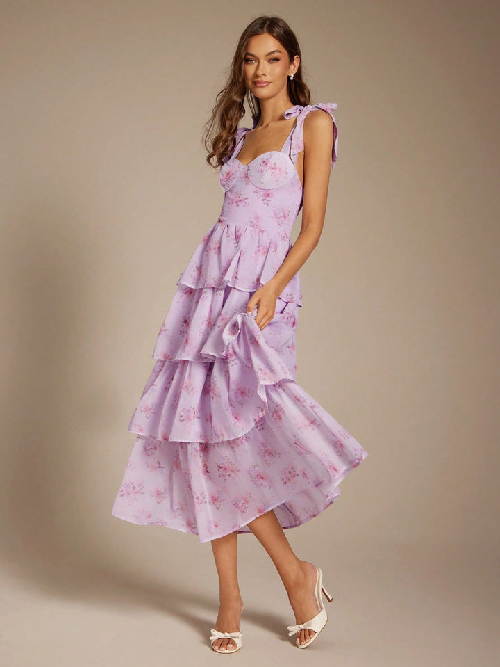SHEIN maxi ruha, lila