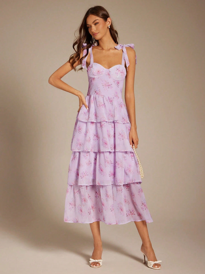 SHEIN maxi ruha, lila