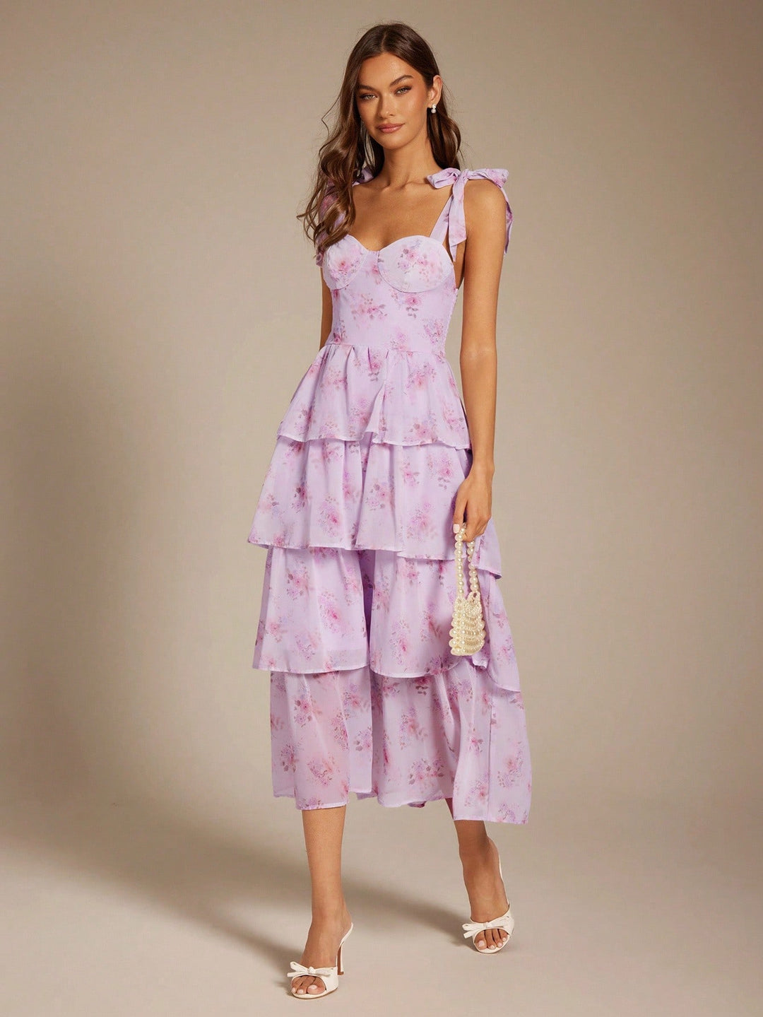 SHEIN maxi ruha, lila