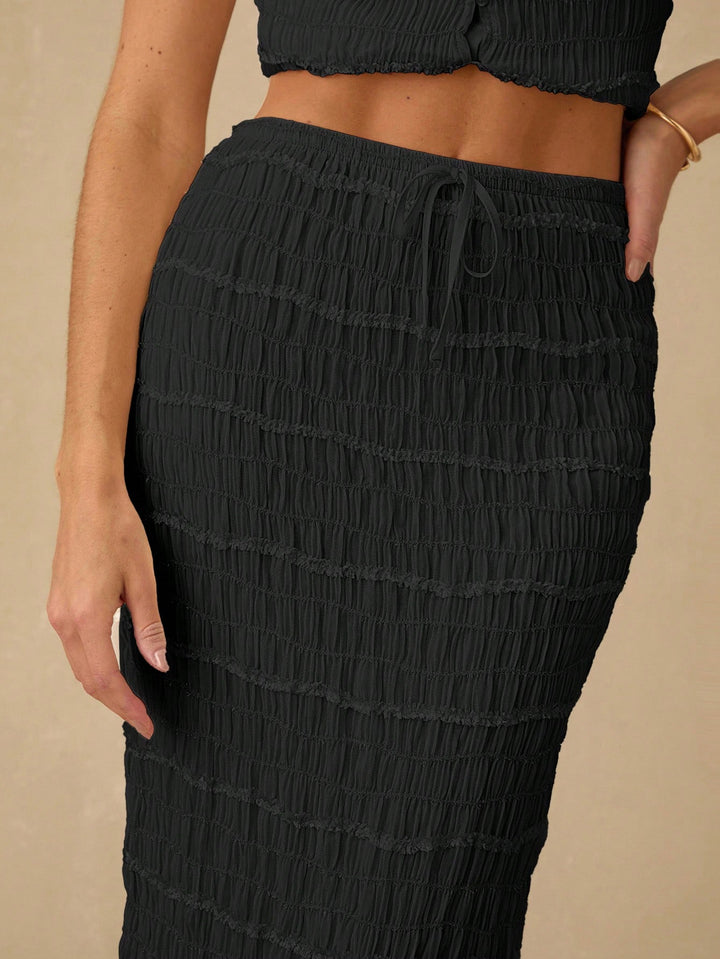 SHEIN Maxi Szoknya, Fekete
