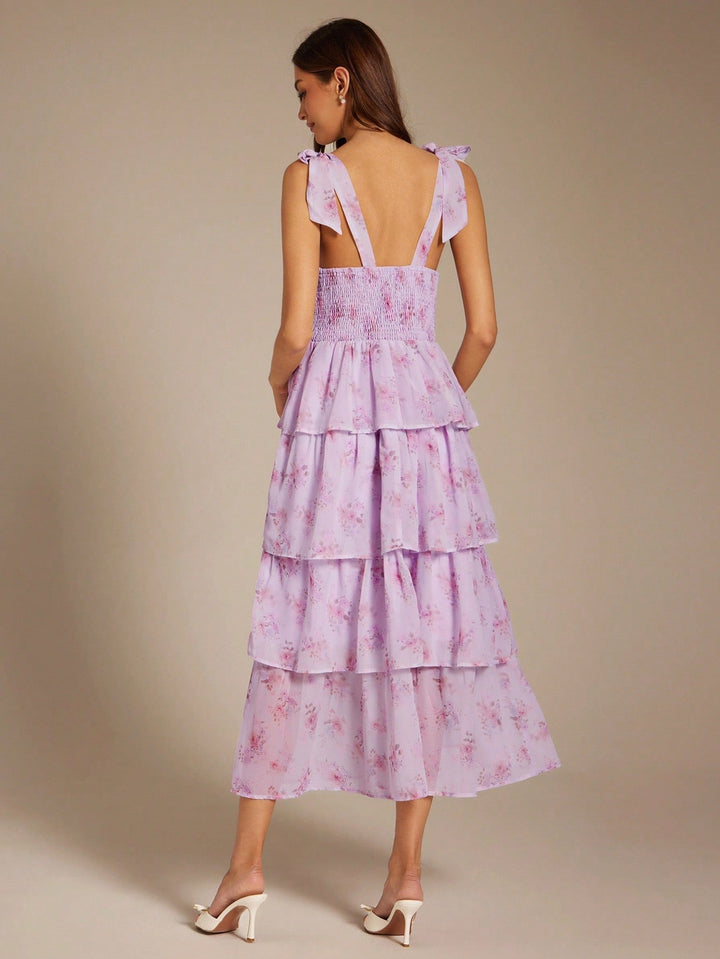 SHEIN maxi ruha, lila