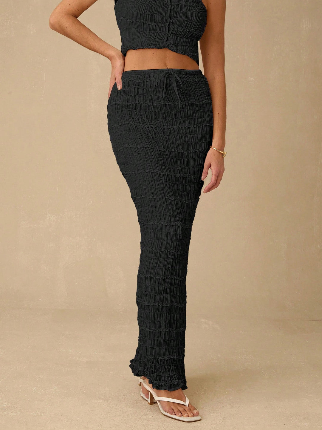 SHEIN Maxi Szoknya, Fekete
